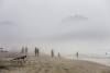 Early morning mist on Copacabana Beach, Rio de Janeiro, Brazil