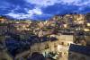 Sasso Barisano at dusk. Matera, Basilicata, Italy