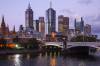 Melbourne skyline at dusk