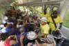 Buskers on the train to Corcovado, Rio de Janeiro, Brazil